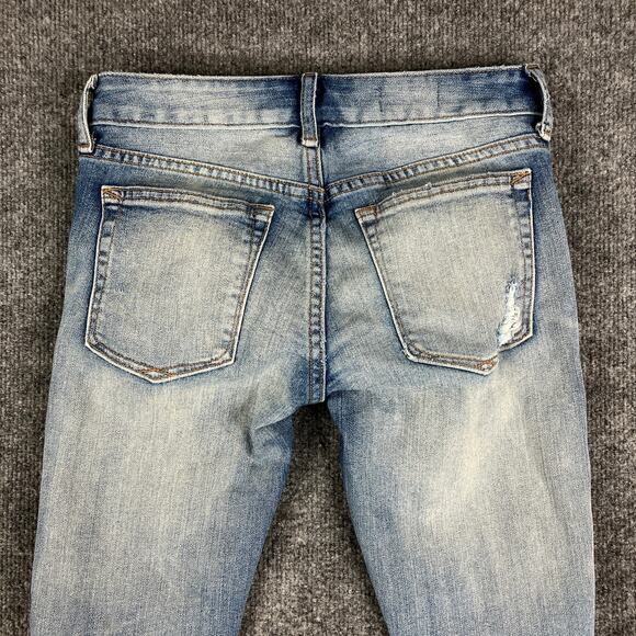 Gap Always Skinny Jeans Womens 24R Blue Distressed Stretch Casual High Rise - Picture 9 of 10